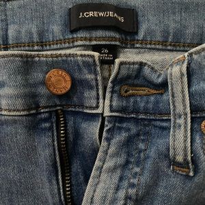 J Crew Women's high rise toothpick eco wash skinny size 26. Style J9733 EUC